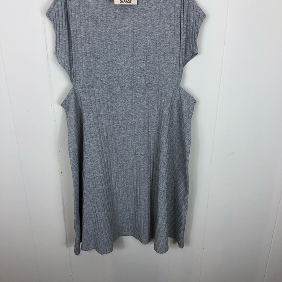 NWT Garage Sleeveless Ribbed Cut Out Dress Sz L - Picture 4 of 9